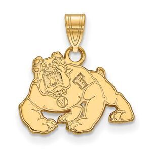 14k Gold Plated Silver California State Fresno Small Pendant